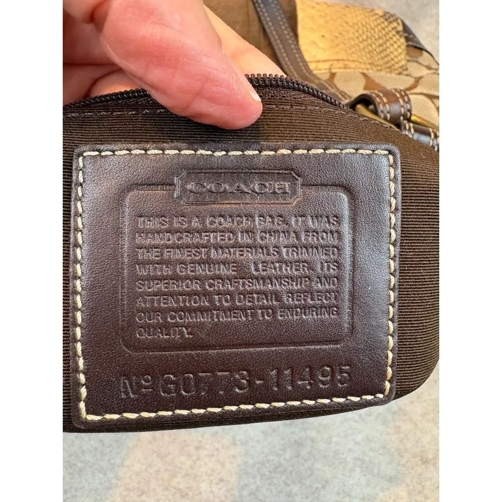 Y2K Vintage Coach Signature Patchwork Tote Bag